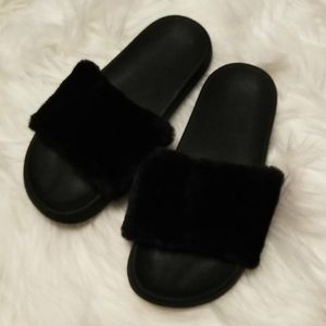 Fuzzy slippers